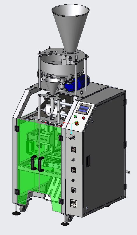 带加料器的 VFFS 机器设计